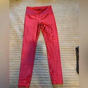 Athleta Elation Shine Tight in Deep Raspberry